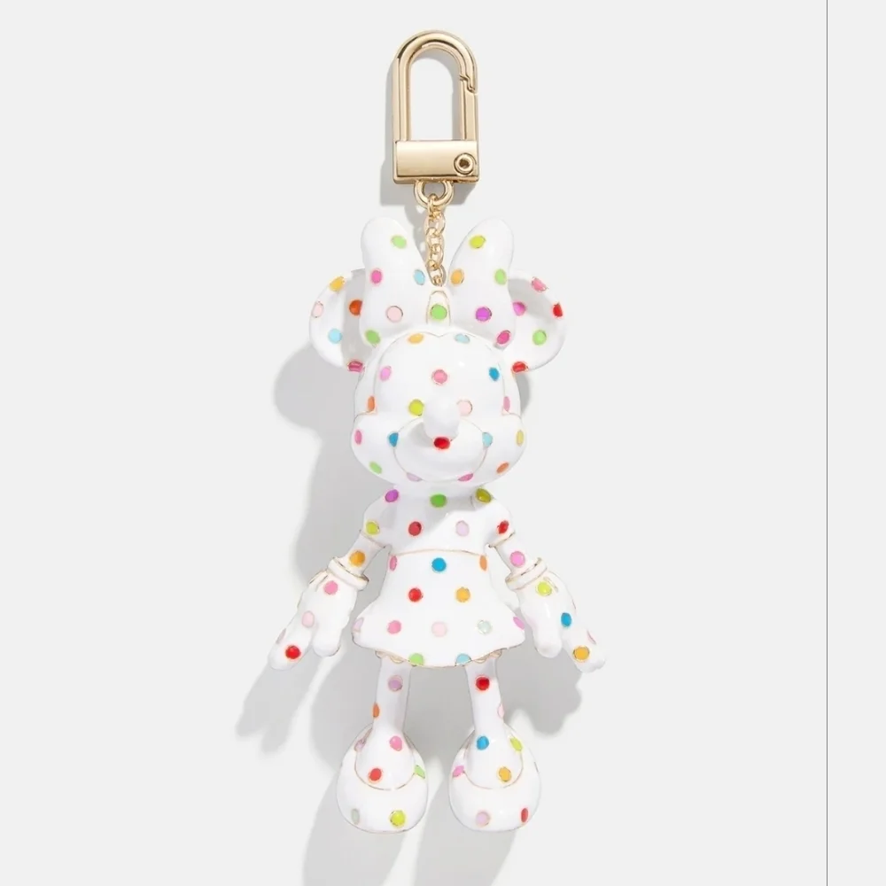 🤍▪️Baublebar ▪️ Rare Disney White polkadot Minnie bag charm key chain